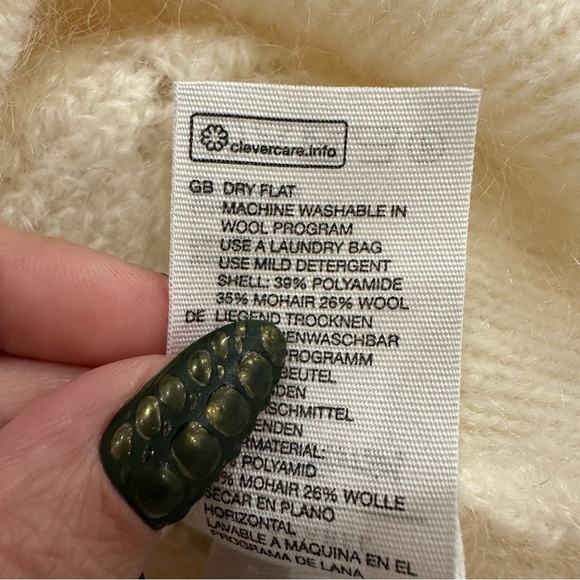 & OTHER STORIES Eyelet Knit Wool Blend Sweater - Picture 9 of 9